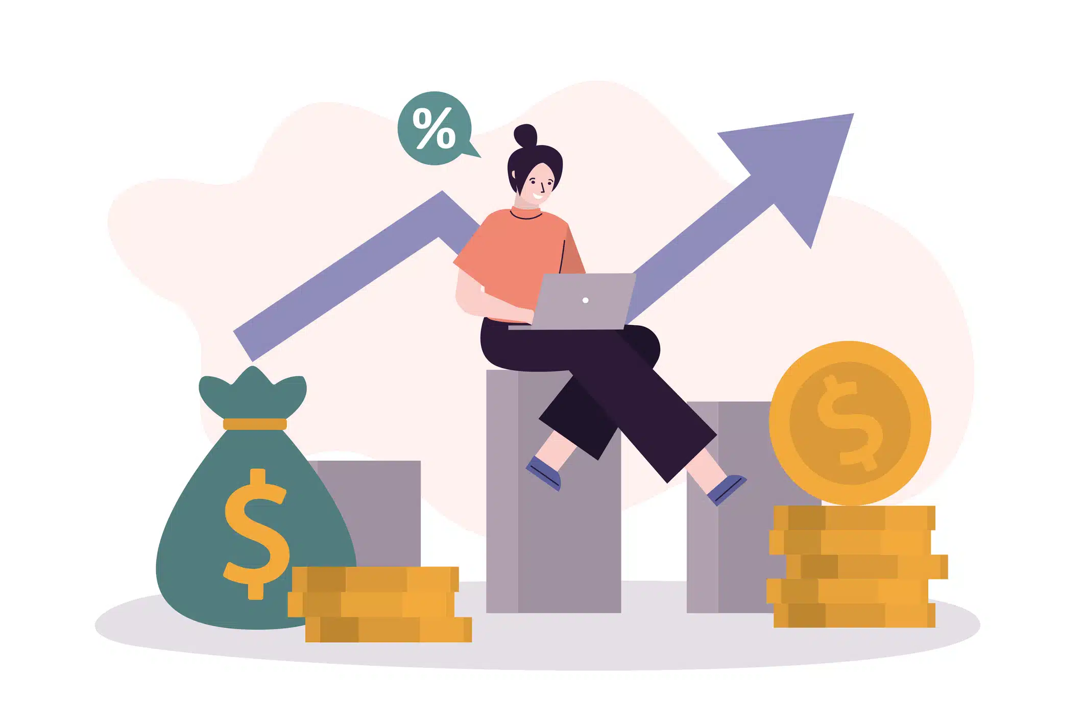 lustração comparativa de Substack vs Medium para escritores e criadores de conteúdo.